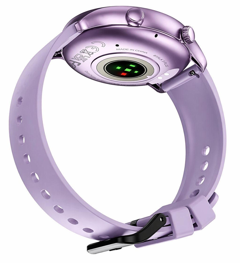 Smartwatch Zeblaze Btalk 3 Plus Recibe Llamadas Y Notificaciones Caja Lila Malla Lila Bisel Lila