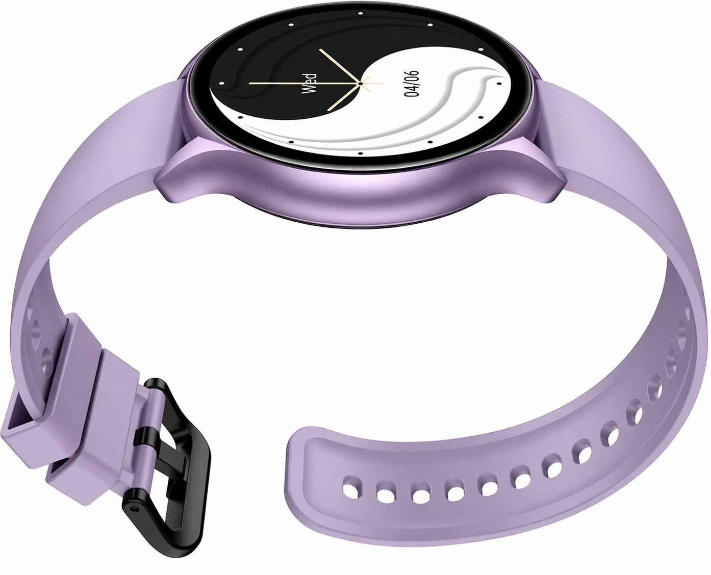 Smartwatch Zeblaze Btalk 3 Plus Recibe Llamadas Y Notificaciones Caja Lila Malla Lila Bisel Lila