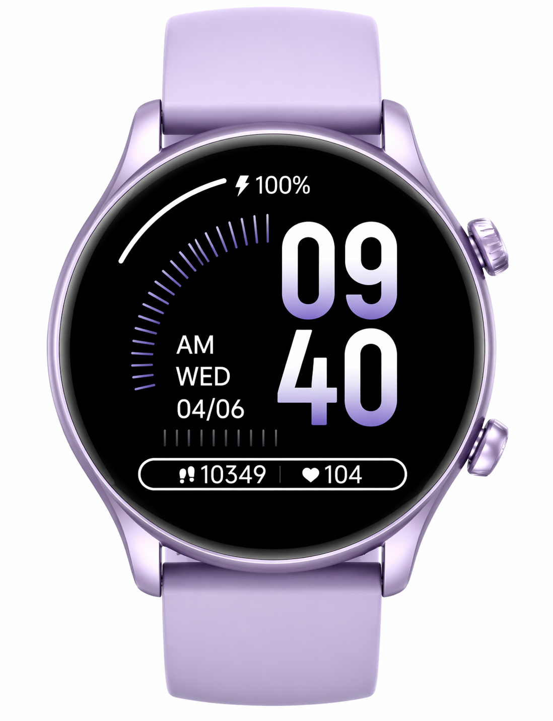 Smartwatch Zeblaze Btalk 3 Plus Recibe Llamadas Y Notificaciones Caja Lila Malla Lila Bisel Lila