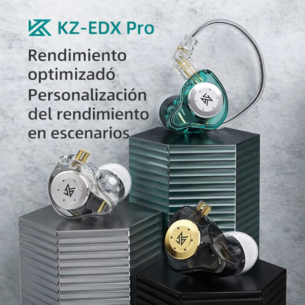 Audífonos Gamer Kz  Edx Pro Cable Desmontable, Inears de Excelente Calidad