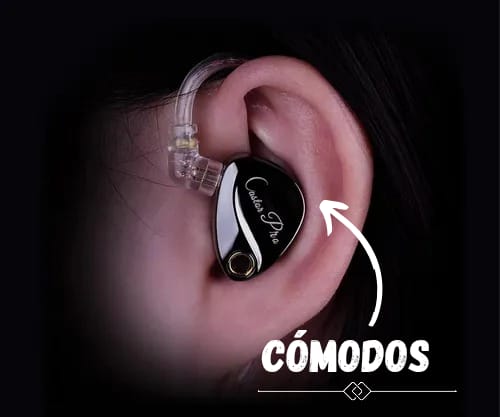 Auriculares in-ear gamer KZ Castor PRO bass version negro con Micrófono